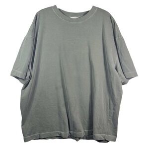 Topshop T-Shirt Green‎ Oversized Crew Neck Short Sleeve Top - Size Large